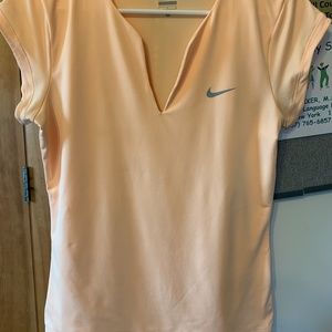 Nike Light Orange Tennis/Golf shirt size L